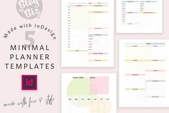 indesign calendar template free