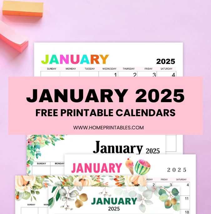 january calendar 2025 template