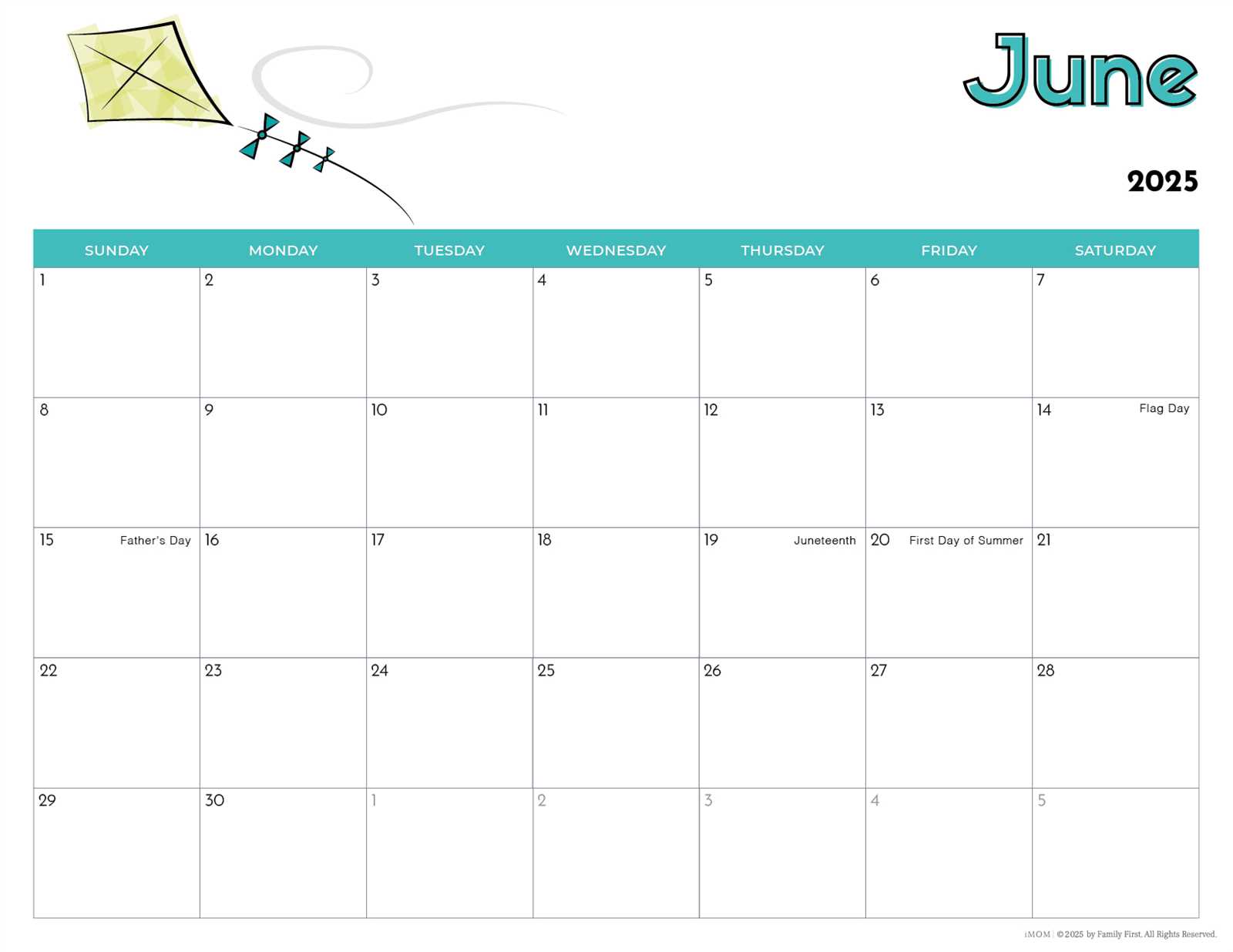 june calendar 2026 template