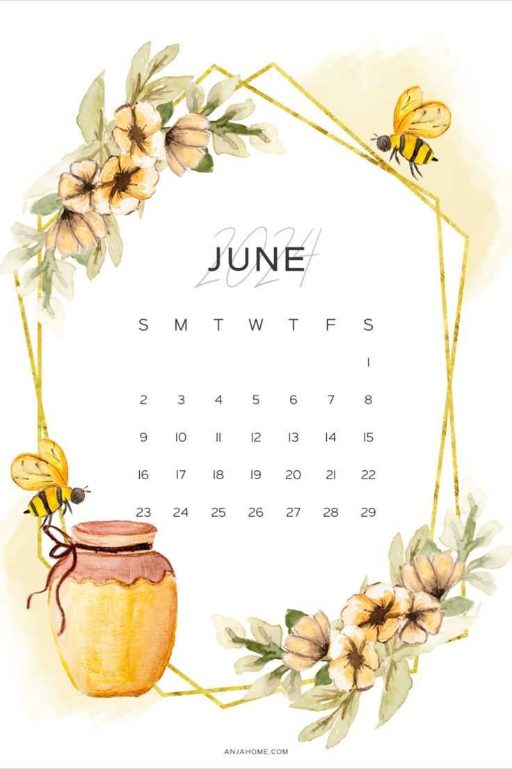 june calendar template free