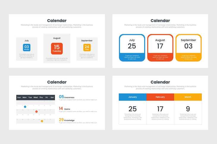 keynote calendar template