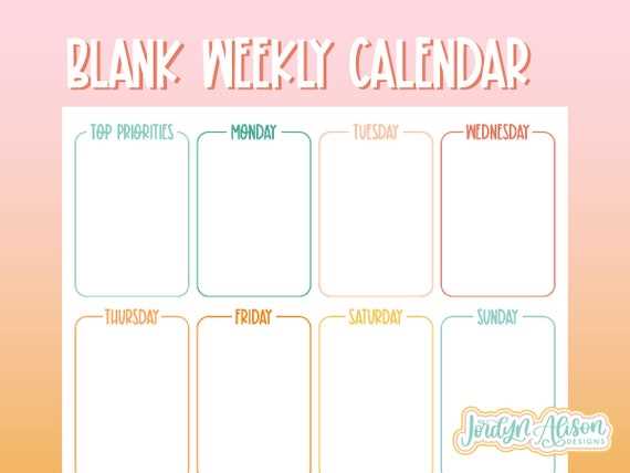 list calendar template