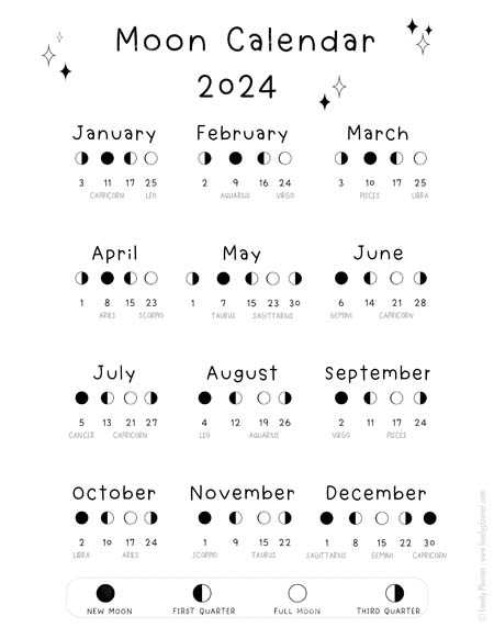 lunar calendar template