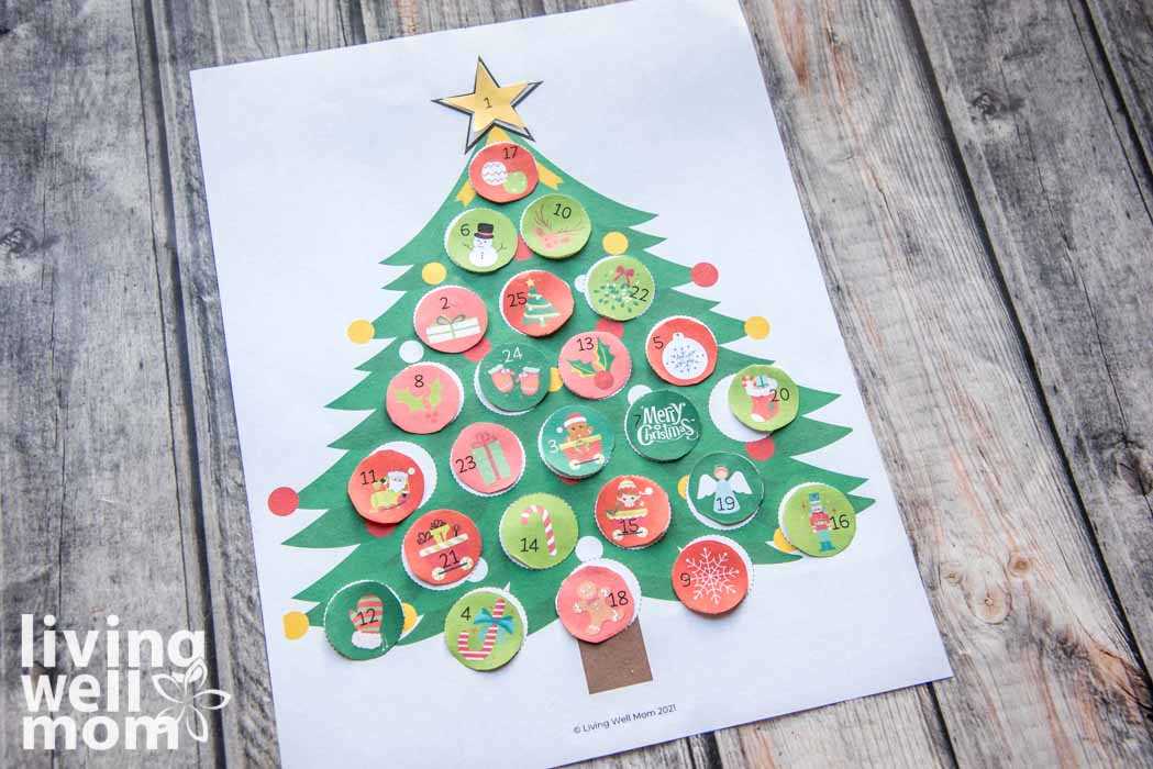 make your own advent calendar template