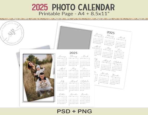 make your own calendar 2025 template