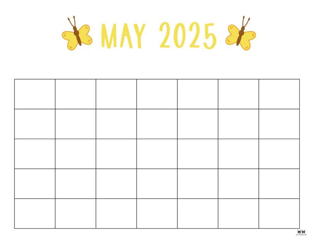 may calendar 2025 template