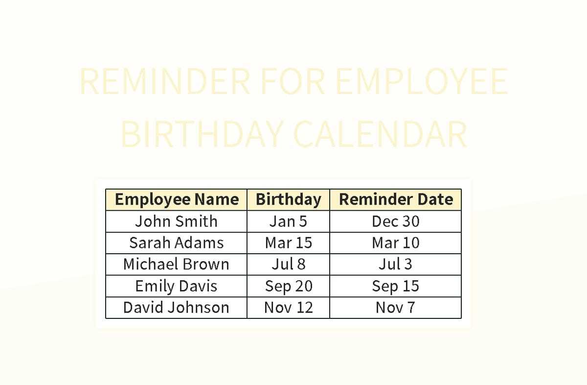 microsoft birthday calendar template