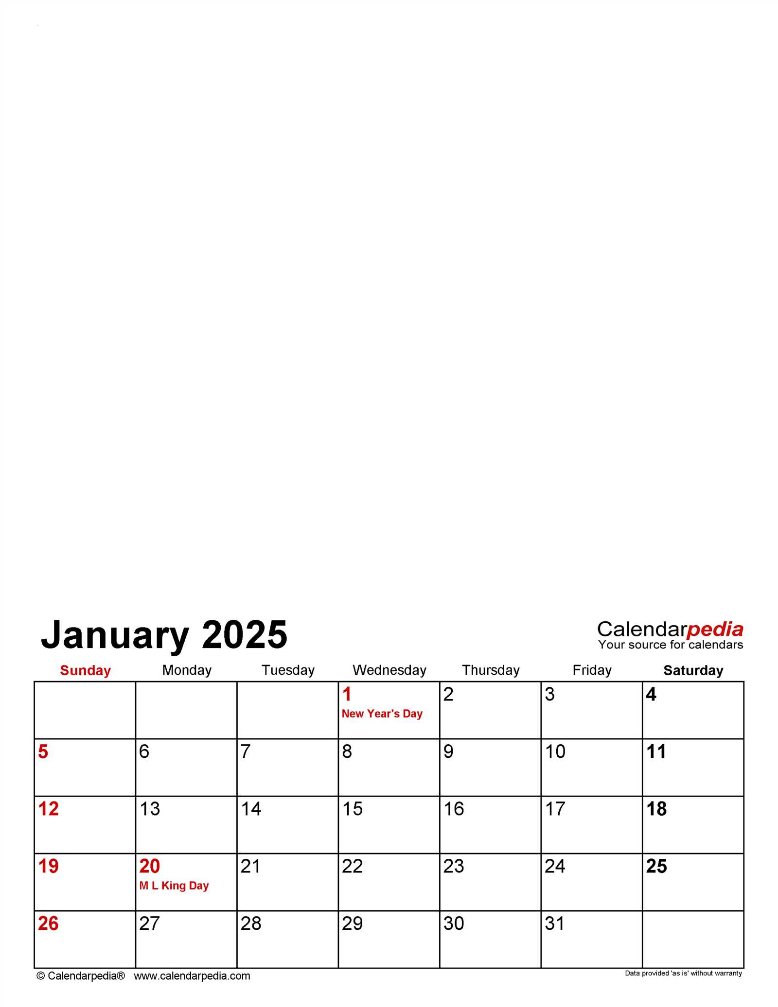 microsoft free calendar template 2025