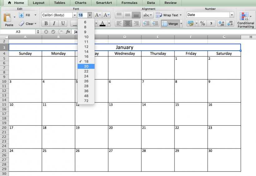 microsoft free calendar template