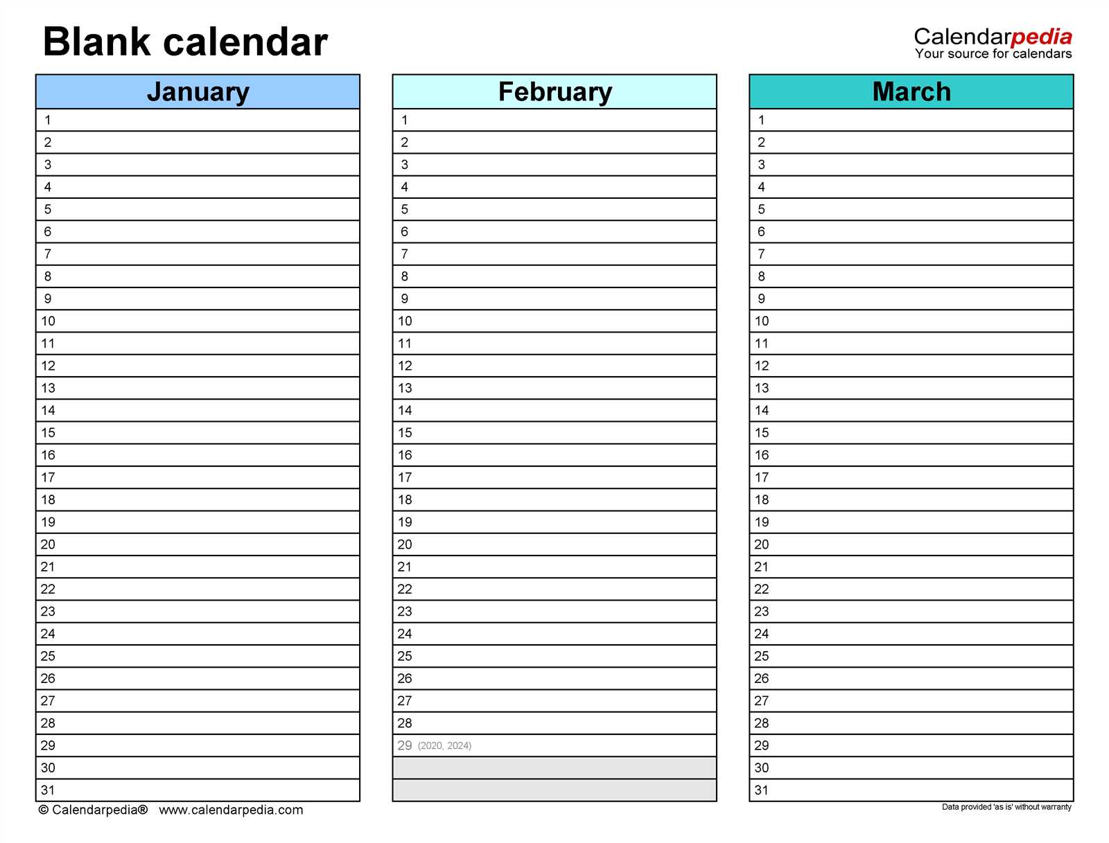 microsoft template calendar