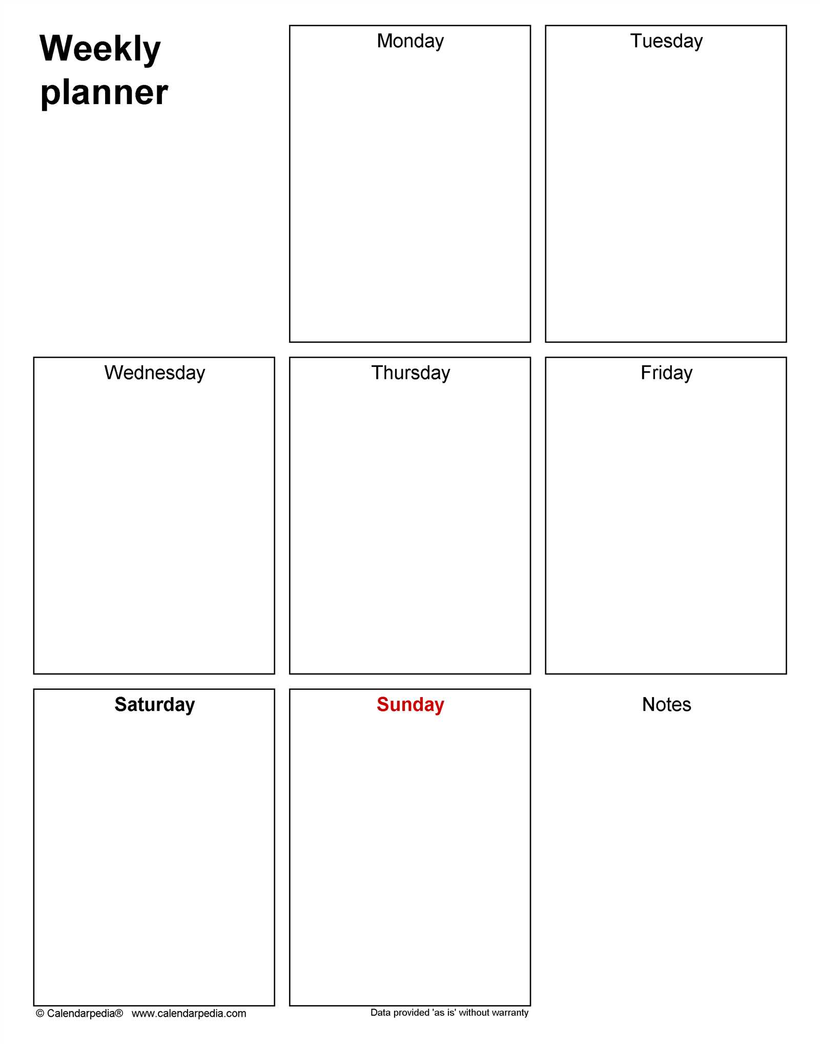 microsoft weekly calendar template