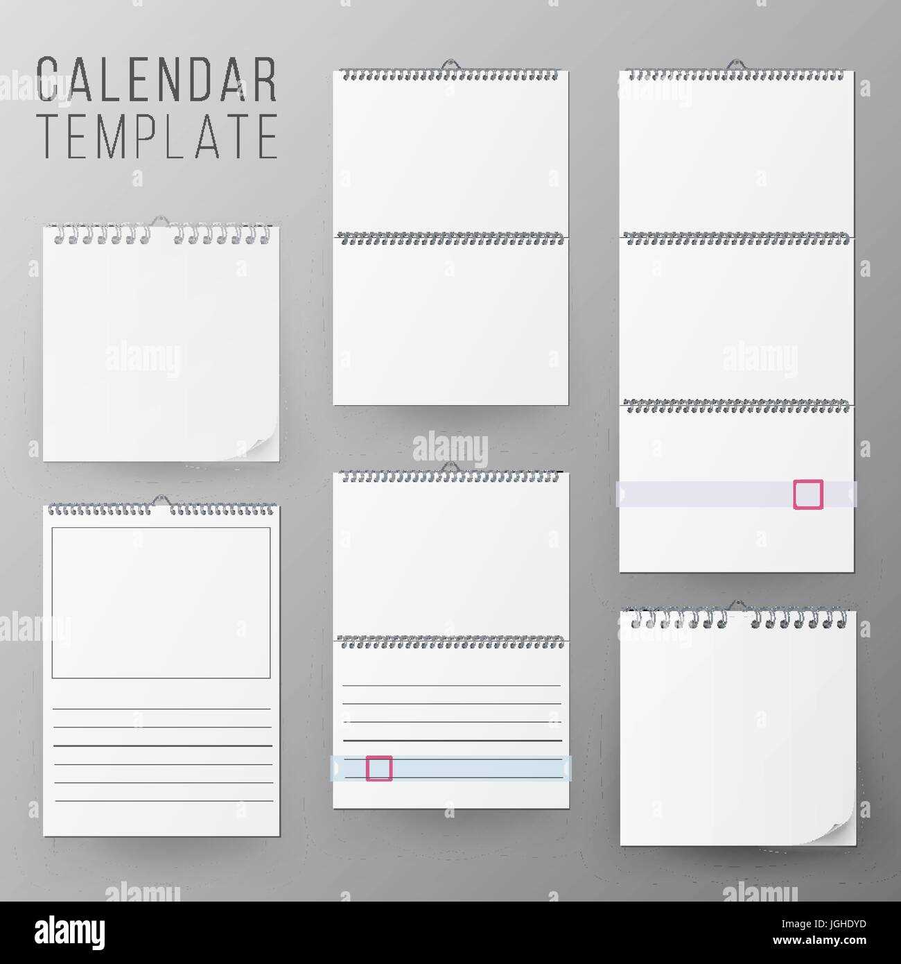 mock calendar template