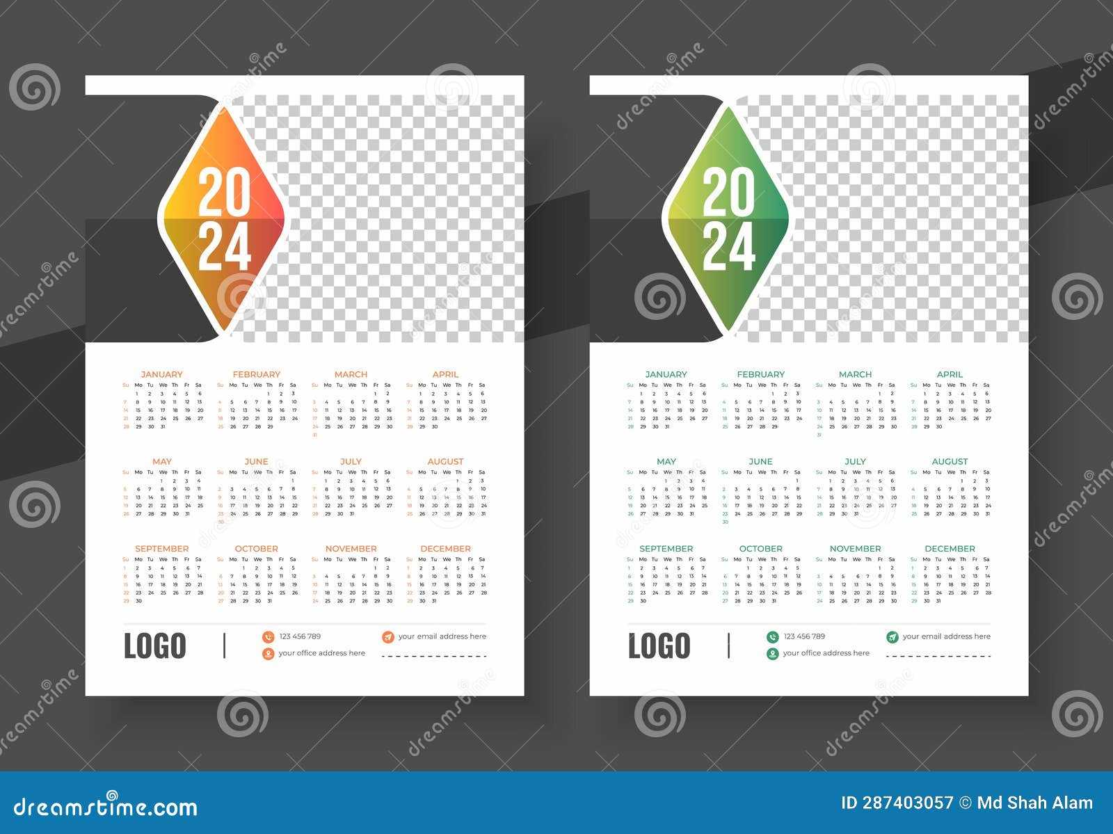 modern calendar template