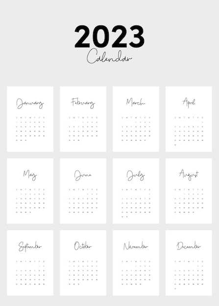 month at a glance calendar template