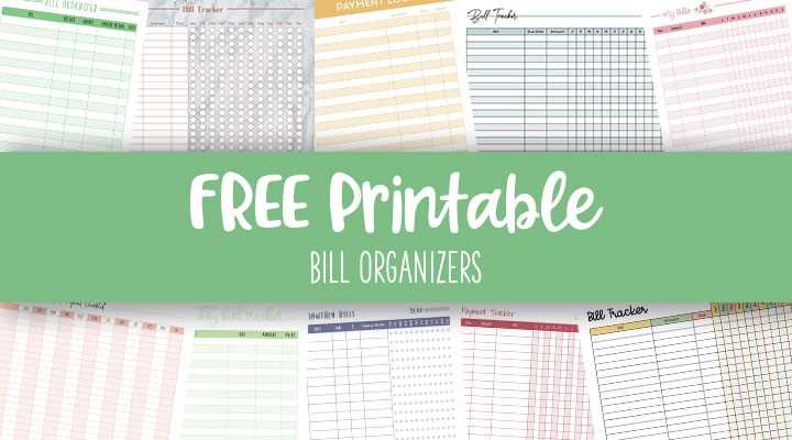 monthly bill pay calendar template