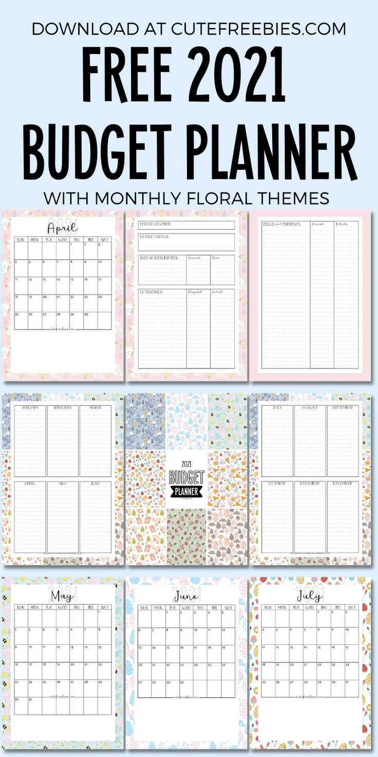 monthly calendar budget template