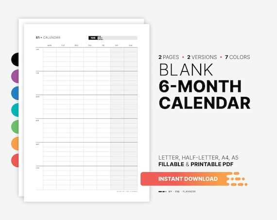 monthly calendar schedule template