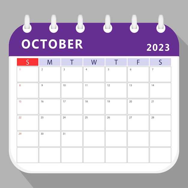 monthly calendar template october