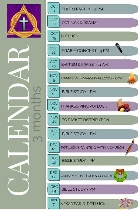 monthly church calendar template