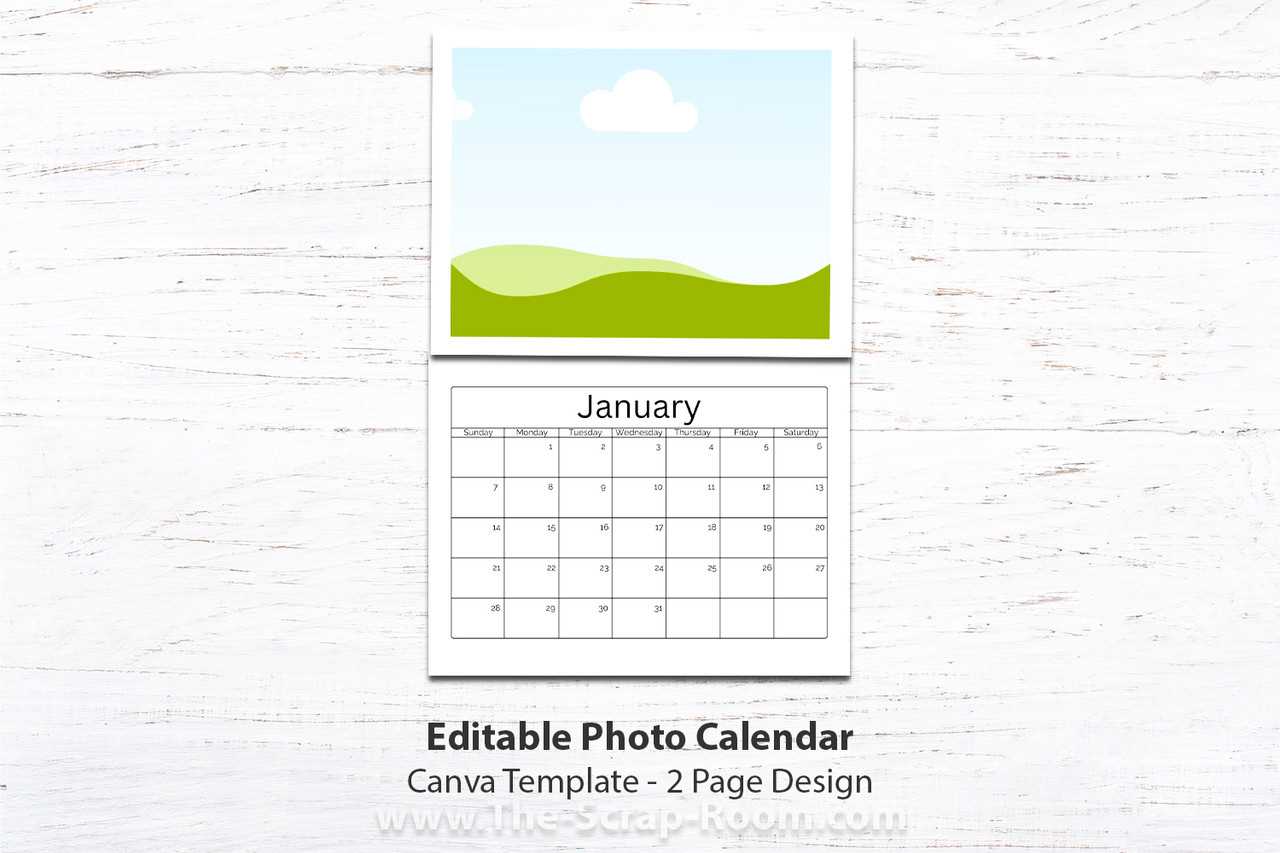 monthly editable calendar template