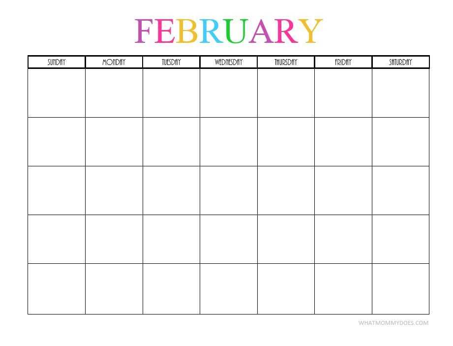 monthly free printable calendar templates