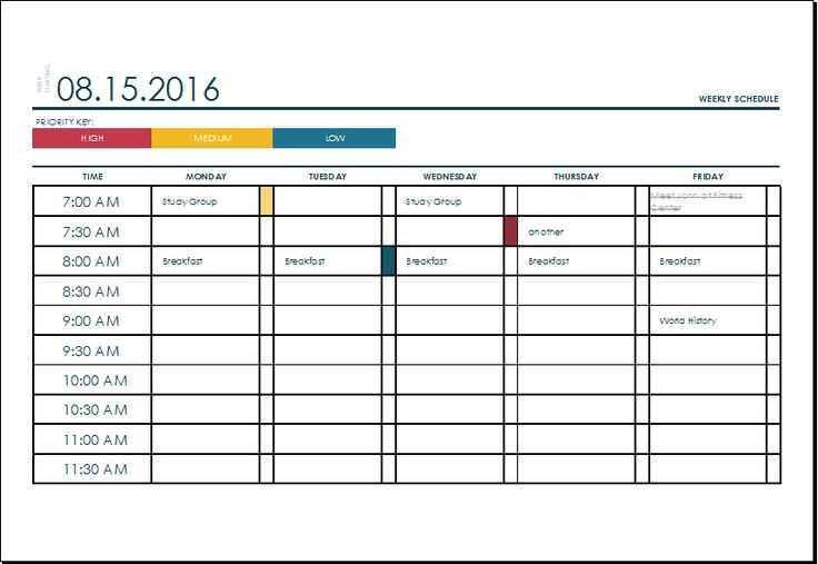 monthly task calendar template