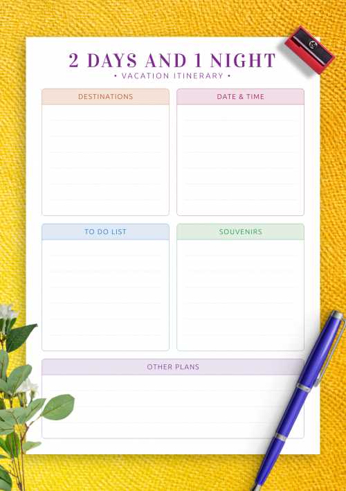 monthly vacation calendar template