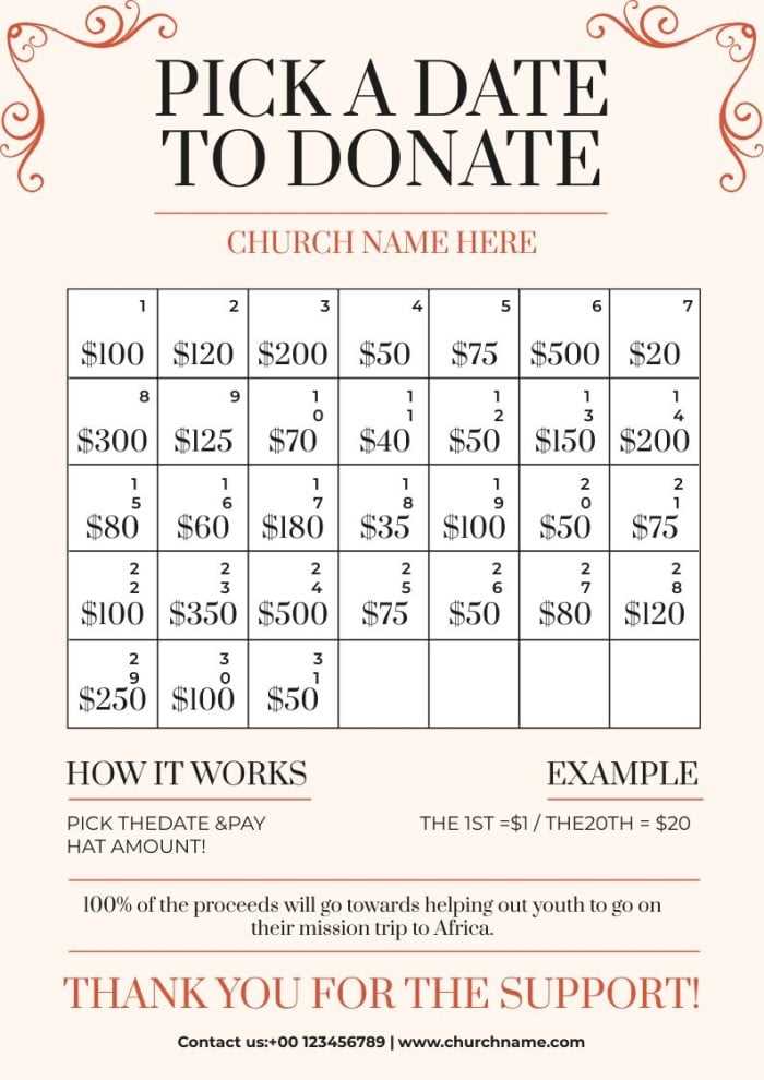 nonprofit fundraising calendar calendar raffle fundraiser template