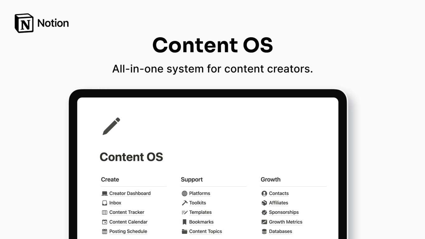 notion content calendar template