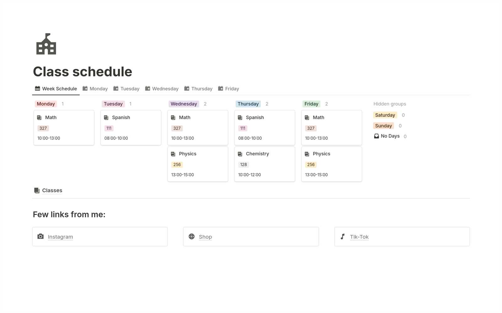 notion daily calendar template