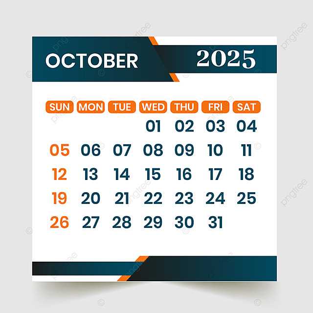 october 2025 calendar template editable