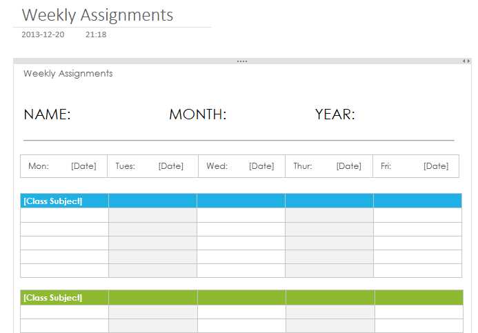 onenote calendar template download