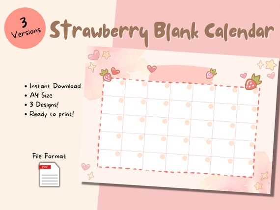 open calendar template