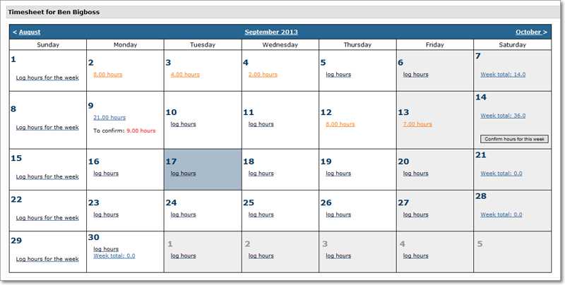 open office monthly calendar template