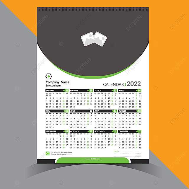 organizational calendar template