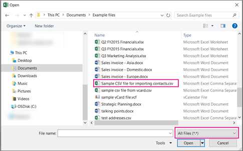 outlook calendar import template