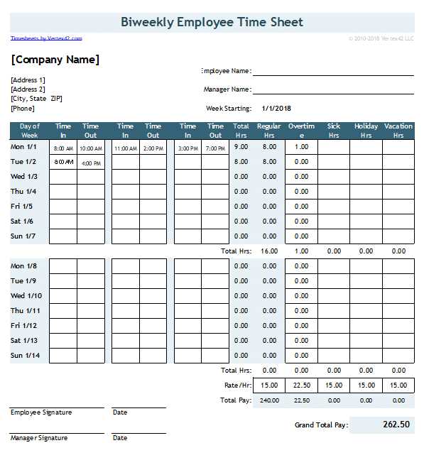 overtime calendar template