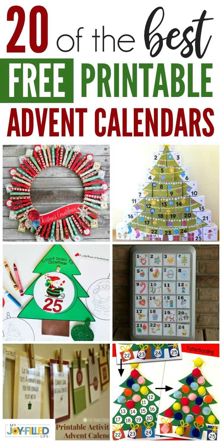 paper advent calendar template