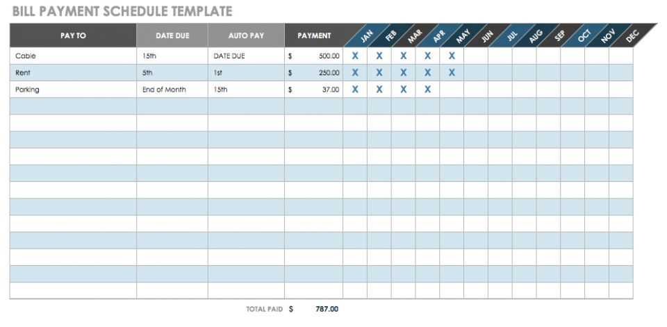 pay date calendar template