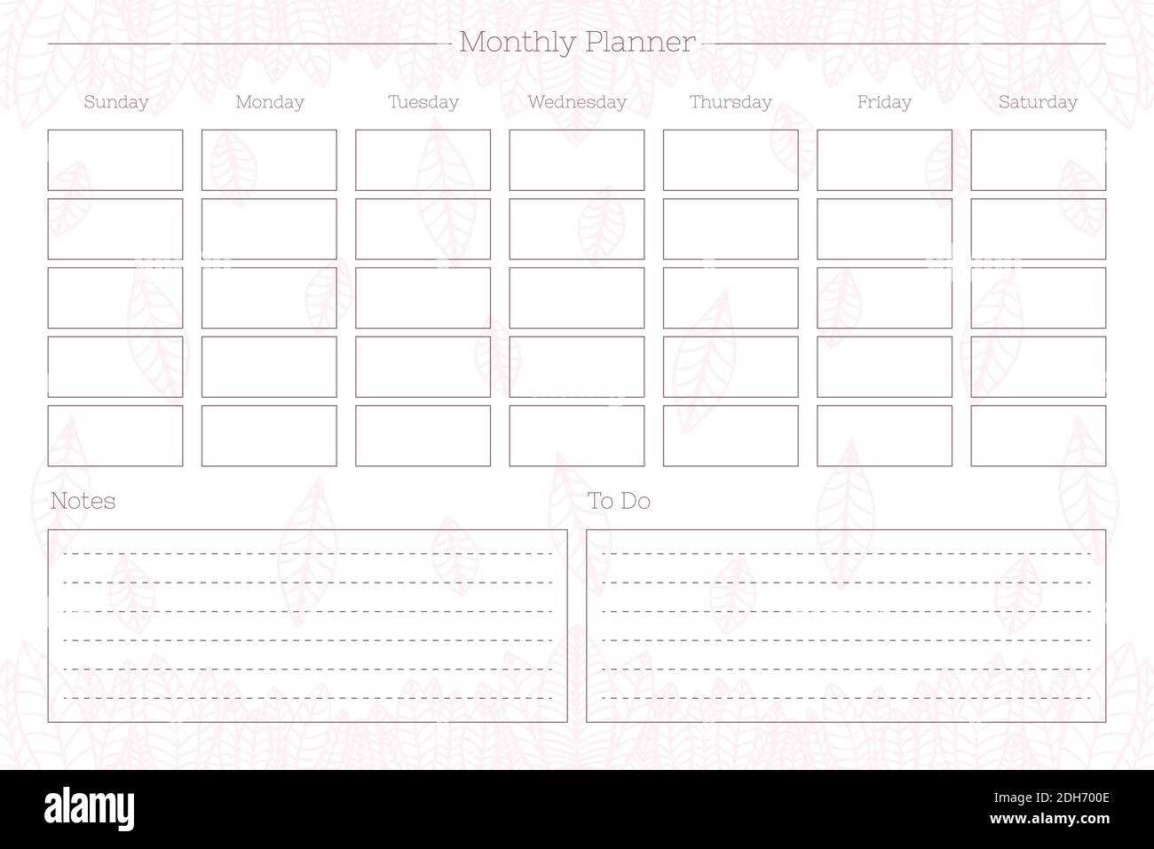 personal calendar template