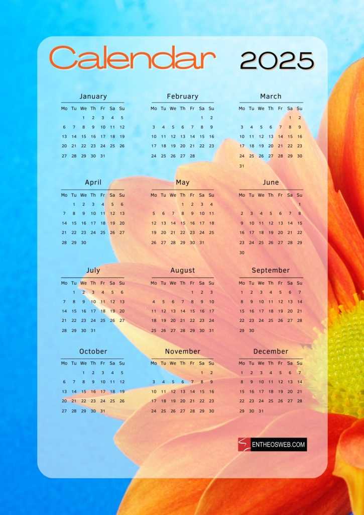 photoshop calendar template 2025 free