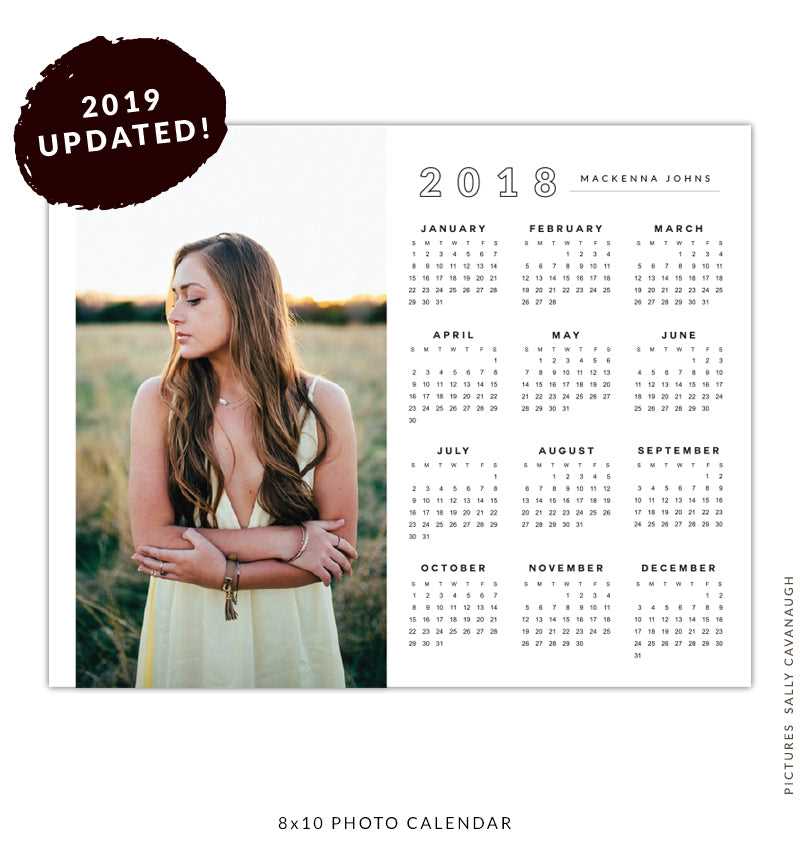 photoshop calendar template