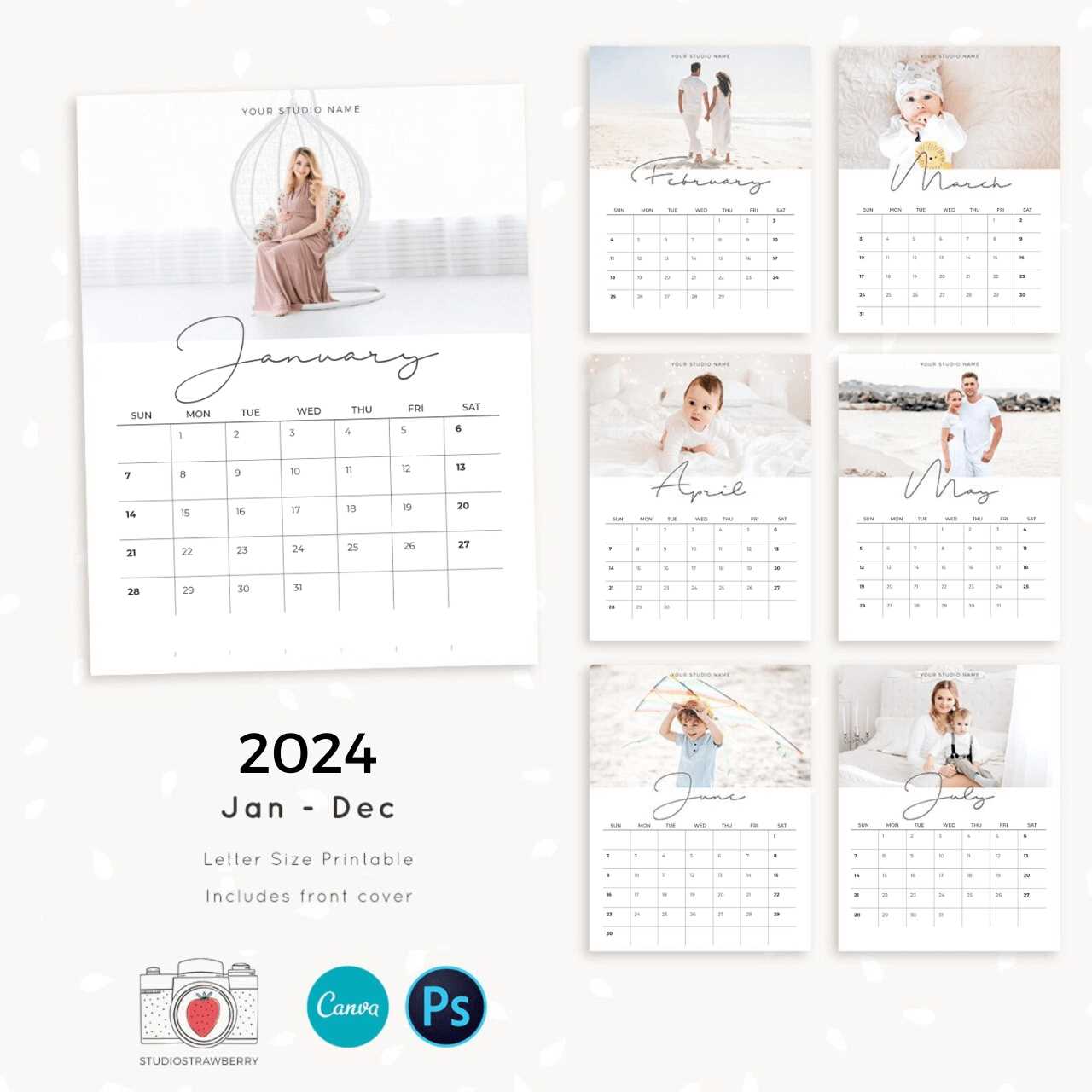 photoshop calendar template