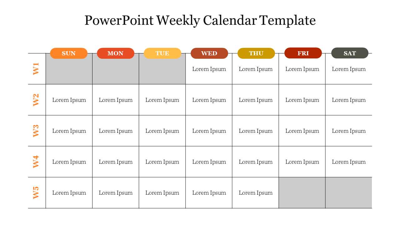 powerpoint calendar template download