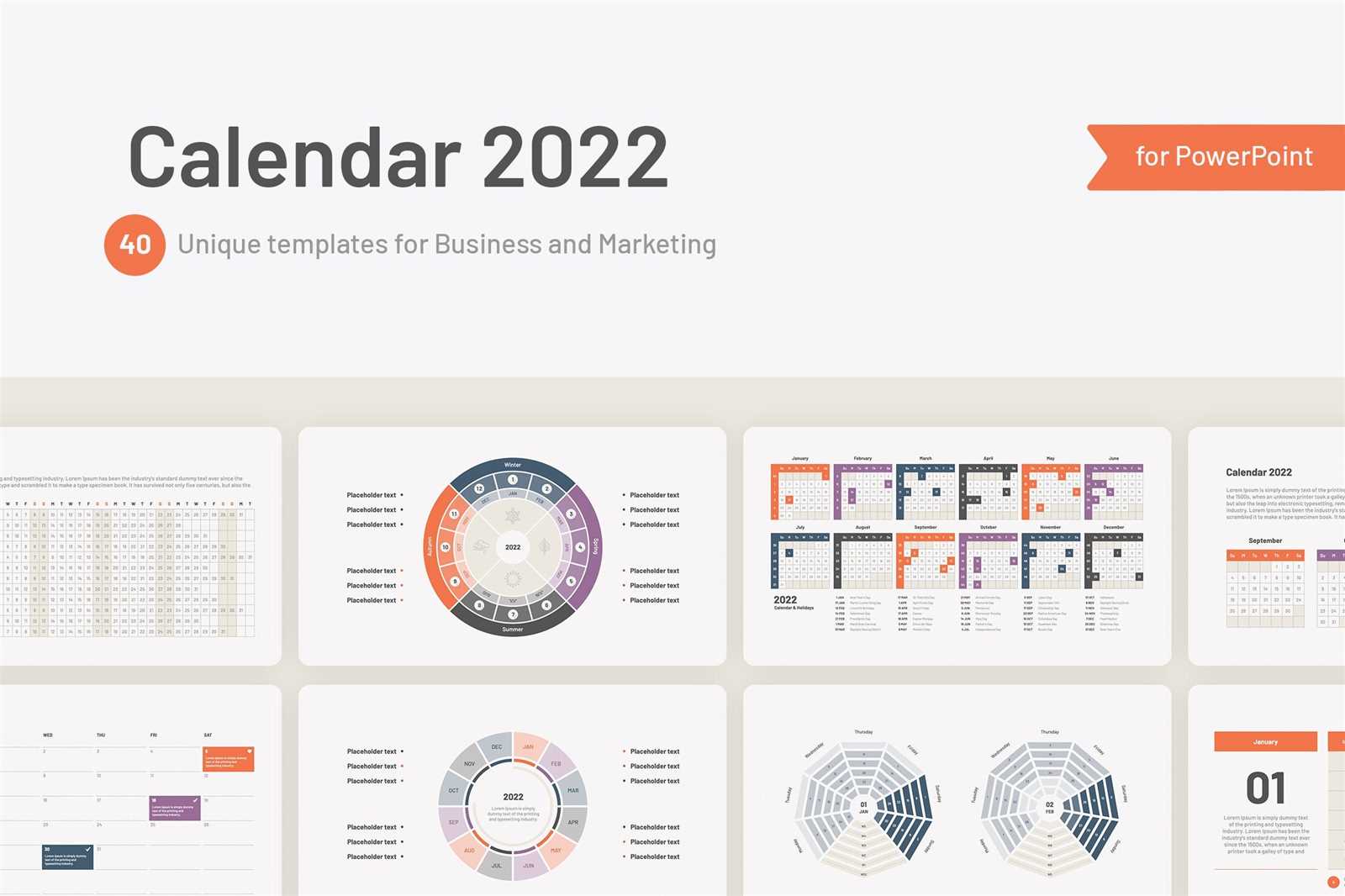 powerpoint event calendar template