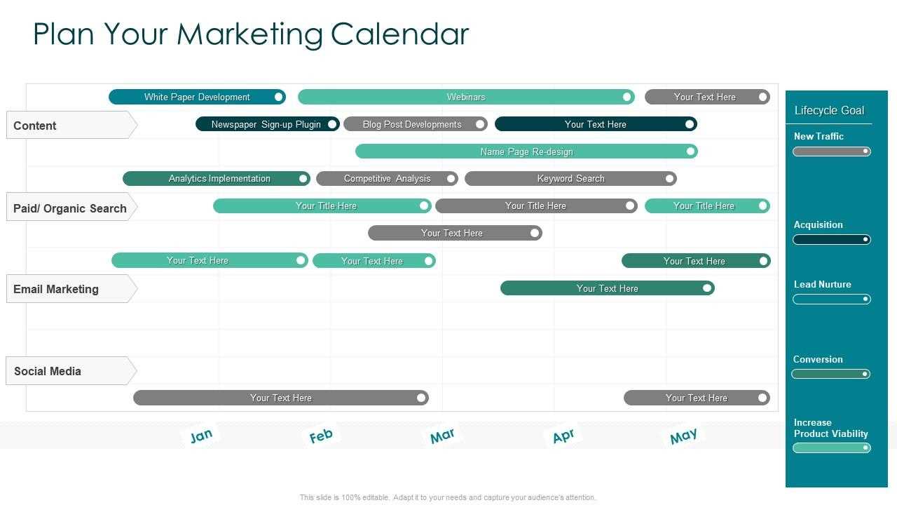 powerpoint marketing calendar template