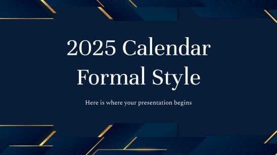 powerpoint monthly calendar template 2025