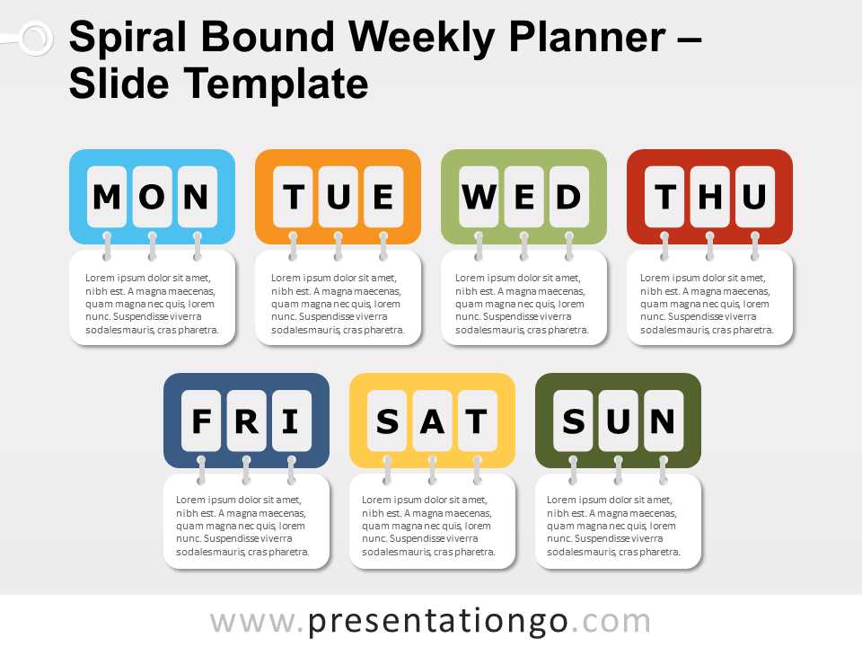 powerpoint weekly calendar template free