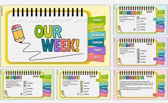 powerpoint weekly calendar template free