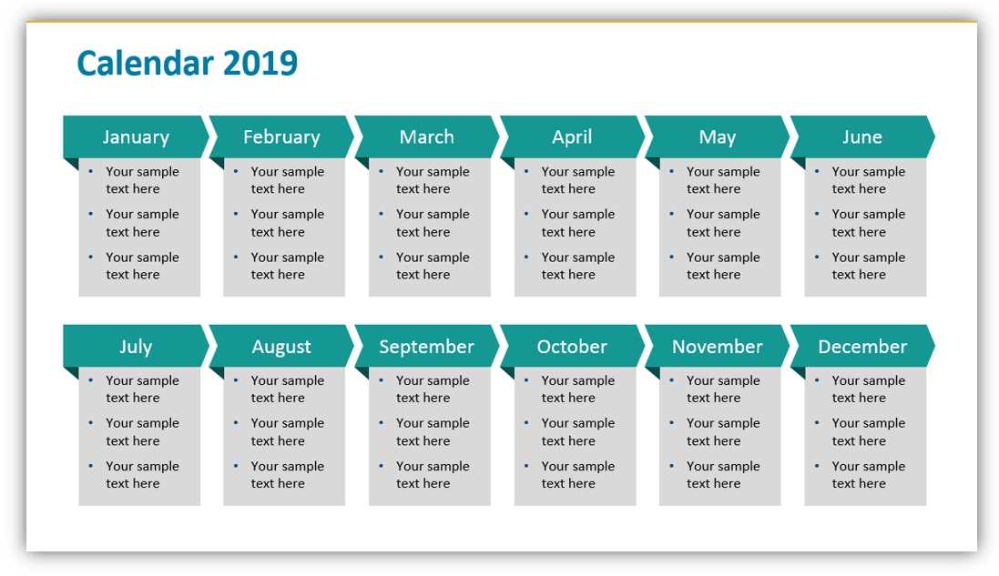 powerpoint yearly calendar template